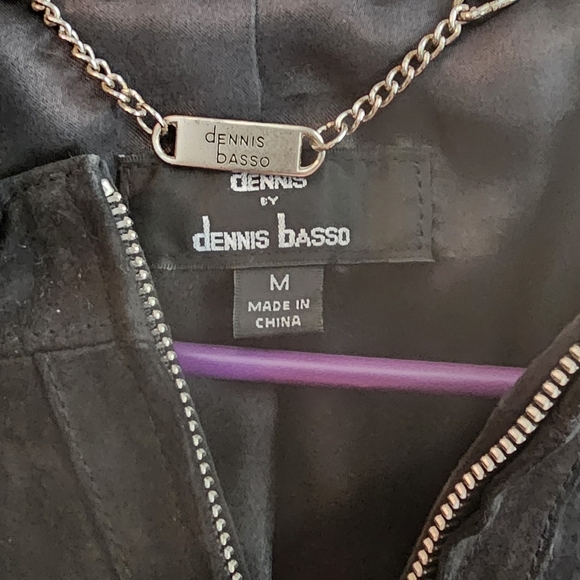 Dennis Basso Washable Suede Zip Front Jacket - Picture 2 of 4